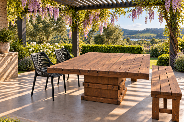 Square Woolpress Outdoor Table