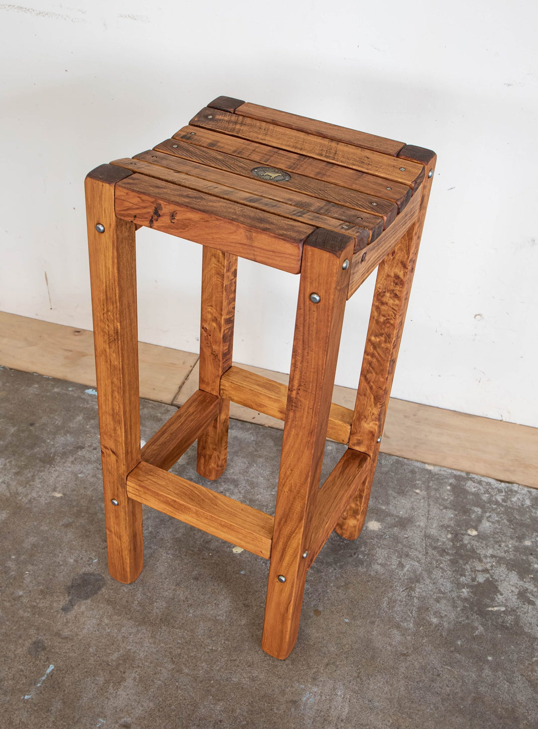 Wood Slat Stools