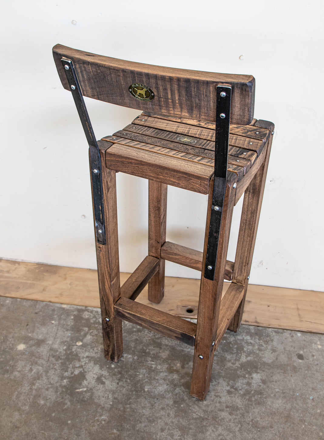 Wood Slat Stools