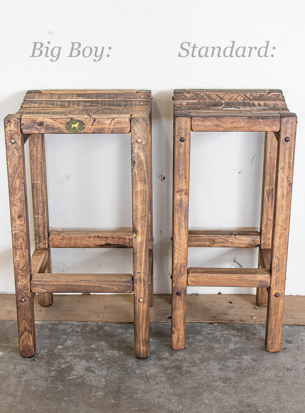 Wood Slat Stools