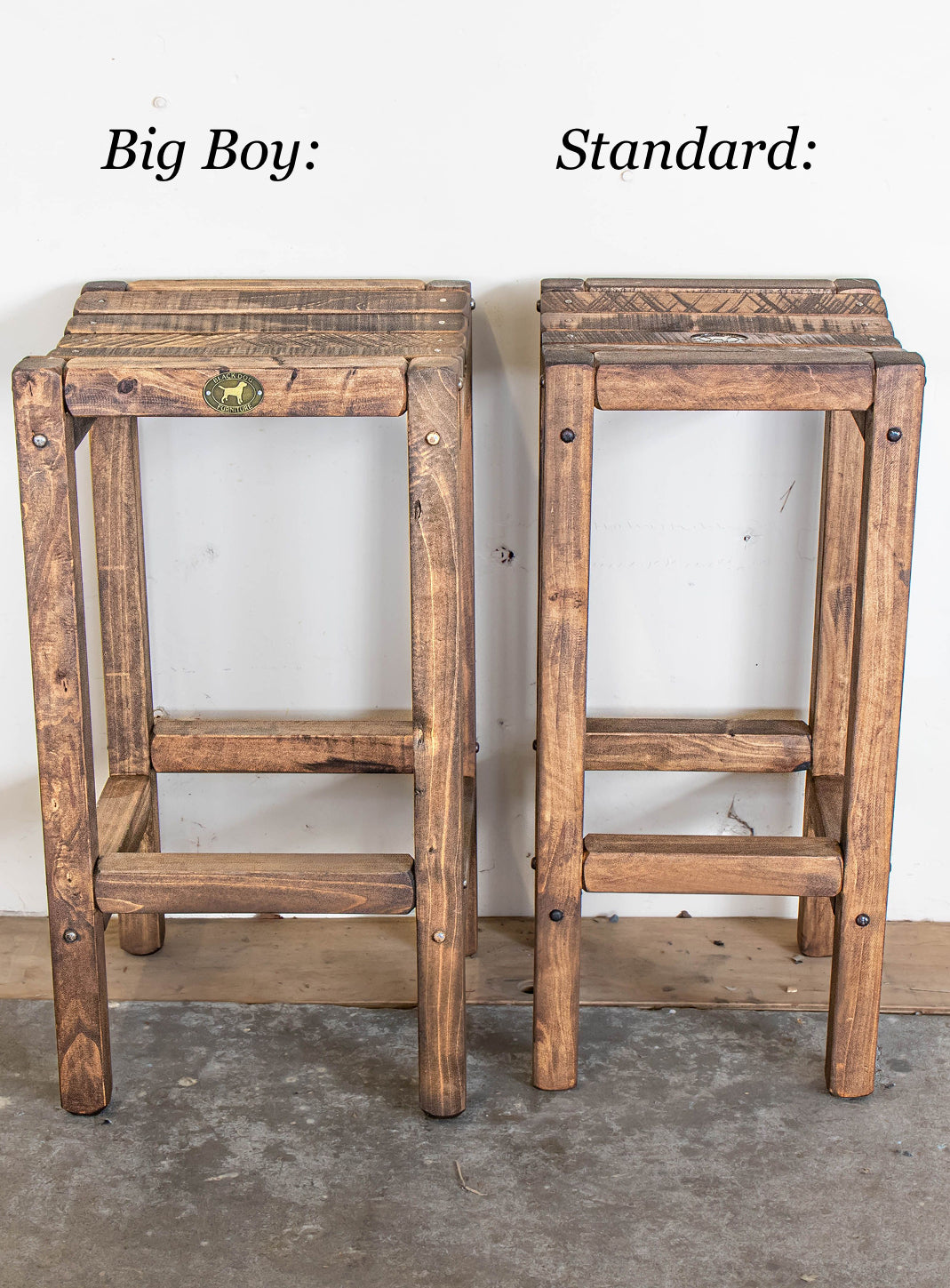 Wood Slat Stools