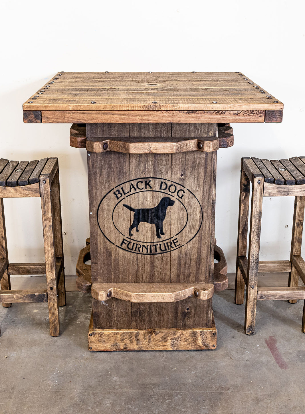 Wood Slat Stools