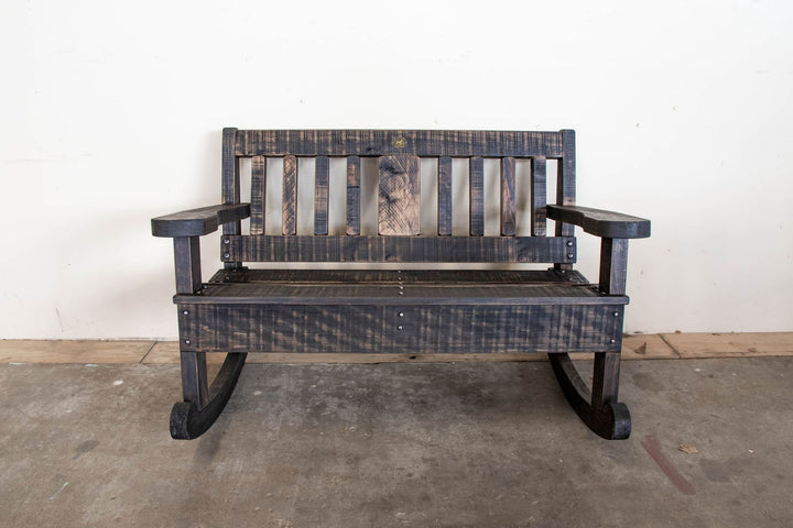 1.2m macrocarpa garden rocker in Charcoal