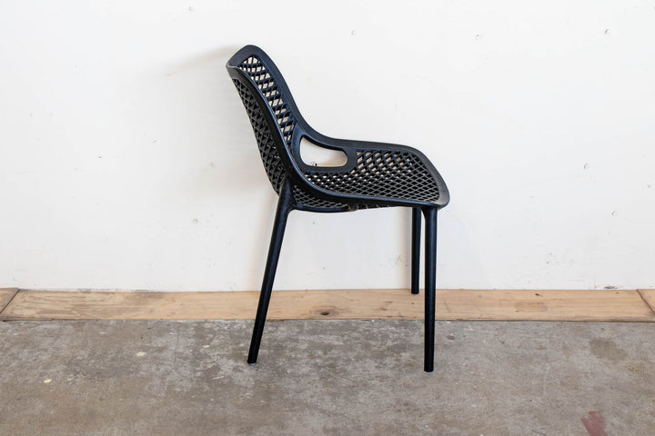 Black Bean chair, side view