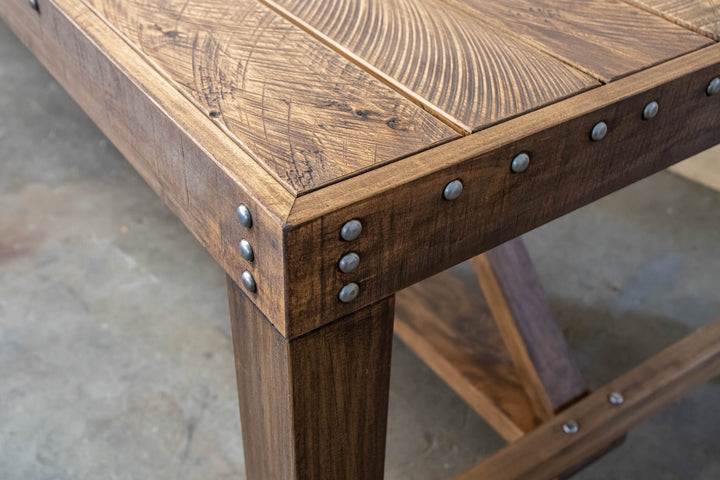 Close-up of the High Country dome detailing in Antique Brown